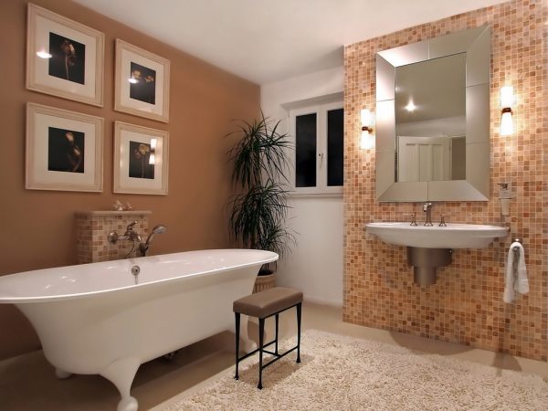 Материалы для отделки стен в ванной – основные решения