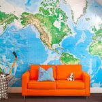 
			Фотообои «Карты мира» для стен: идеи оформления		