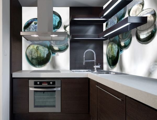 Преображаем кухонный интерьер: яркие фото 3д обоев для кухни