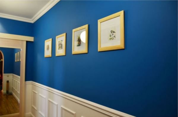 Обои синего цвета в интерьере вашего дома: фото, характеристики, примеры использования в разных комнатах