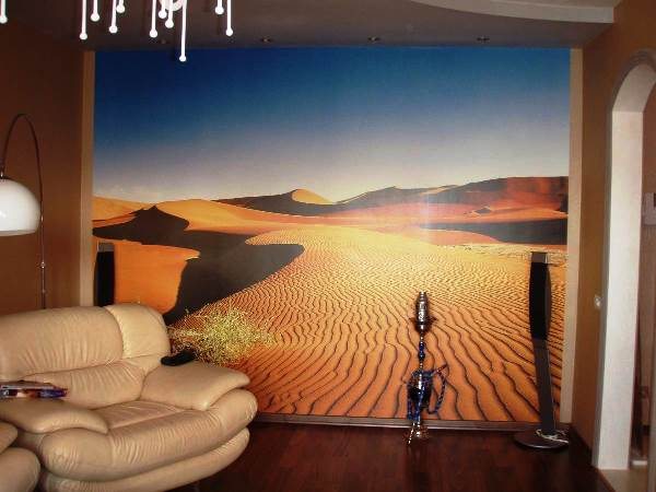 Обои 3д для гостиной: оригинальные фото обоев для стен, способных создать реалистичную обстановку в интерьере