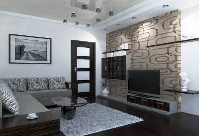 Эффектные фото обоев в зале: ремонт в квартире с использованием разных вариантов обоев для стен