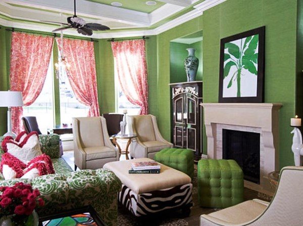 Обои зеленого цвета на стенах: естественность и природная красота снова в моде