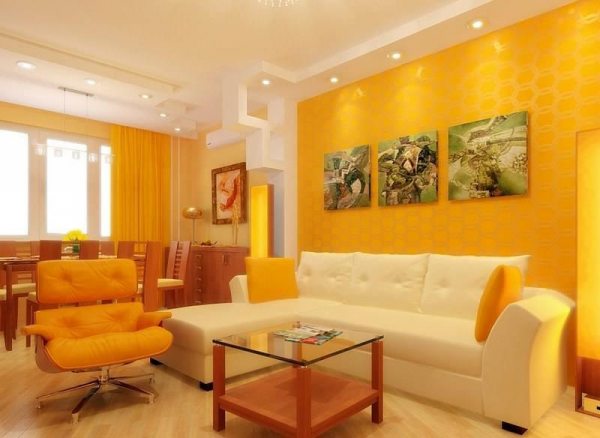 Как правильно выбрать, купить и поклеить желтые обои в небольшой или просторной комнате: советы, рекомендации, запрещенные приемы